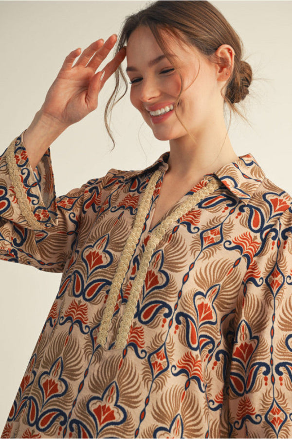 Trim Detail Dress