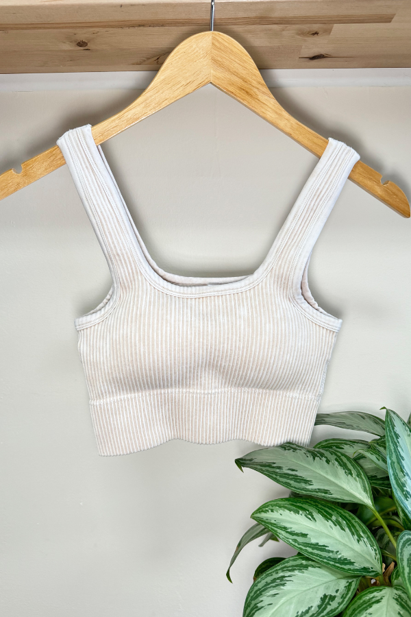 Square Neck Bralette- Removable Pads