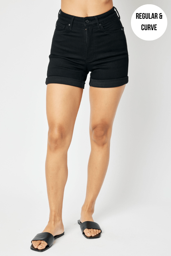 Judy Blue Tummy Control Cuffed Shorts