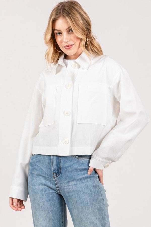 Patched Linen Jacket