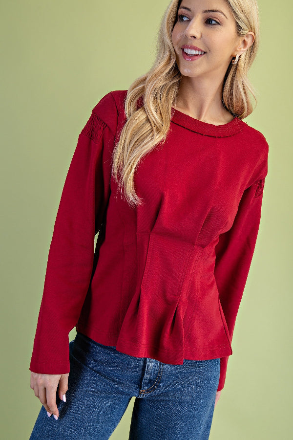 Pleated Waist Top
