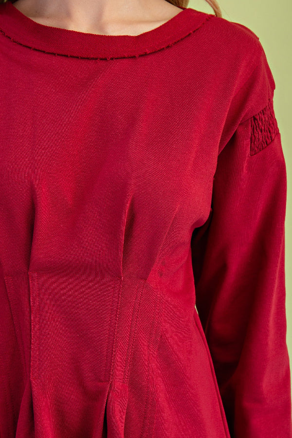 Pleated Waist Top
