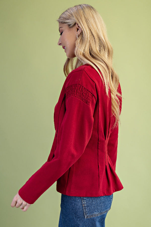 Pleated Waist Top