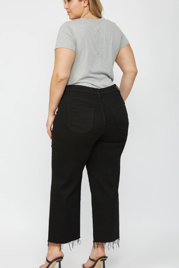 Mica Curve Wide Leg Crop Jeans