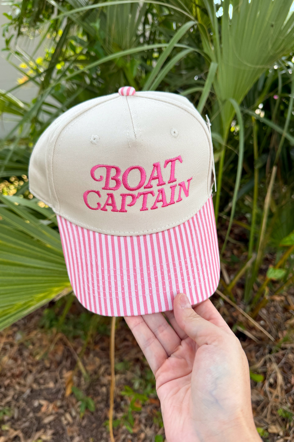 Boat Captain Hat - Pink