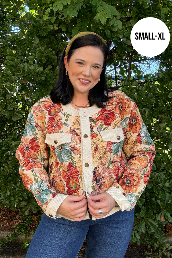 Woven Florals Jacket