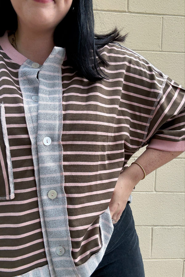 Striped Terry Top