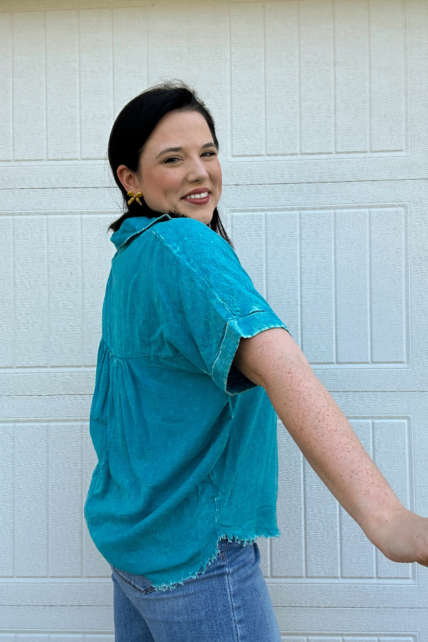 Keep it Cool Top-Teal