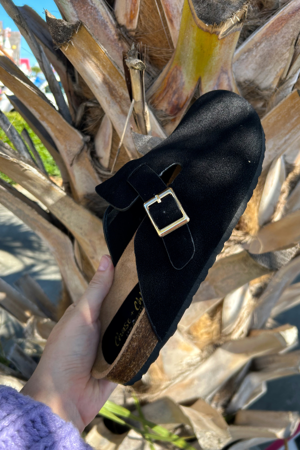 Buckle Strap Cork Clog