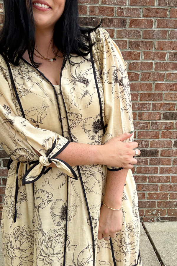 Ecru Midi Dress