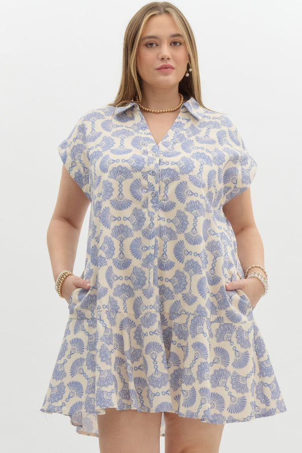 Blooming Dress- Blue