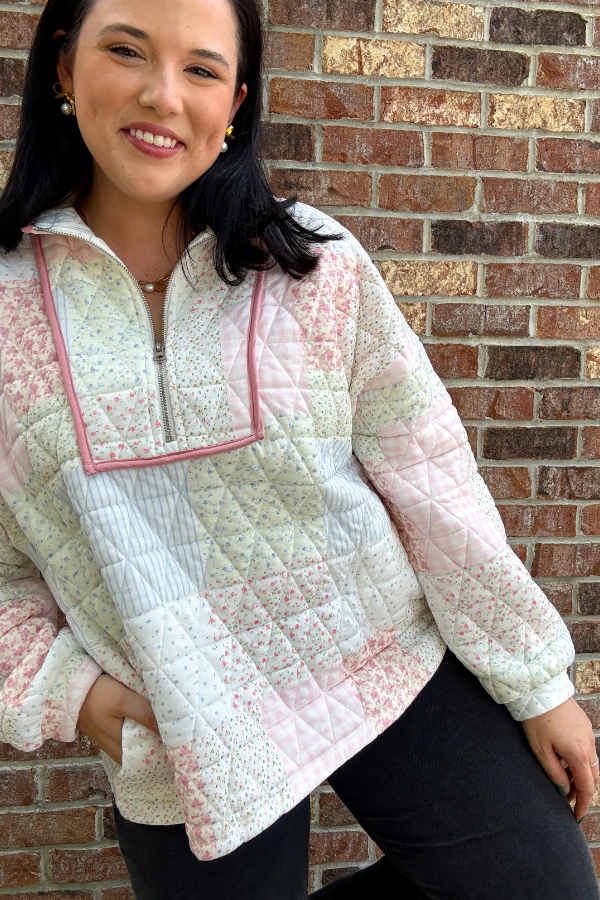 Textured Quarter Zip