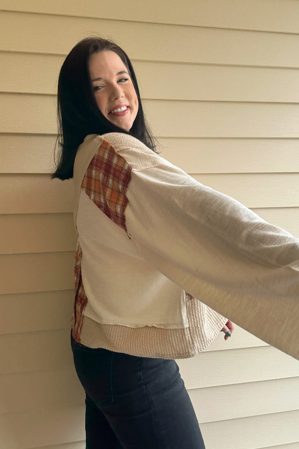 Plaid Pieces Top
