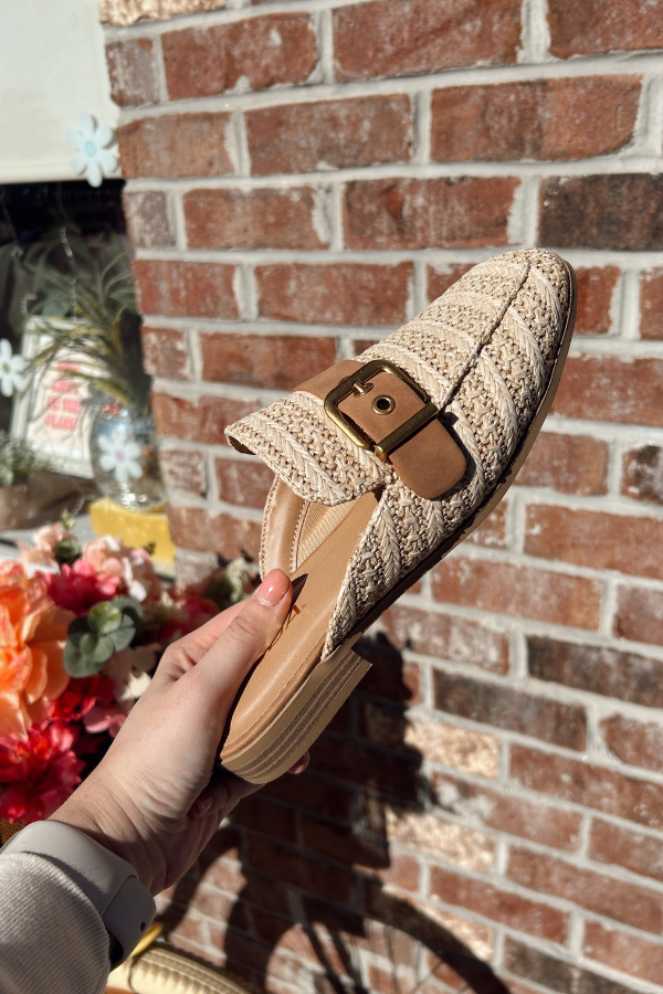 Raffia Mule
