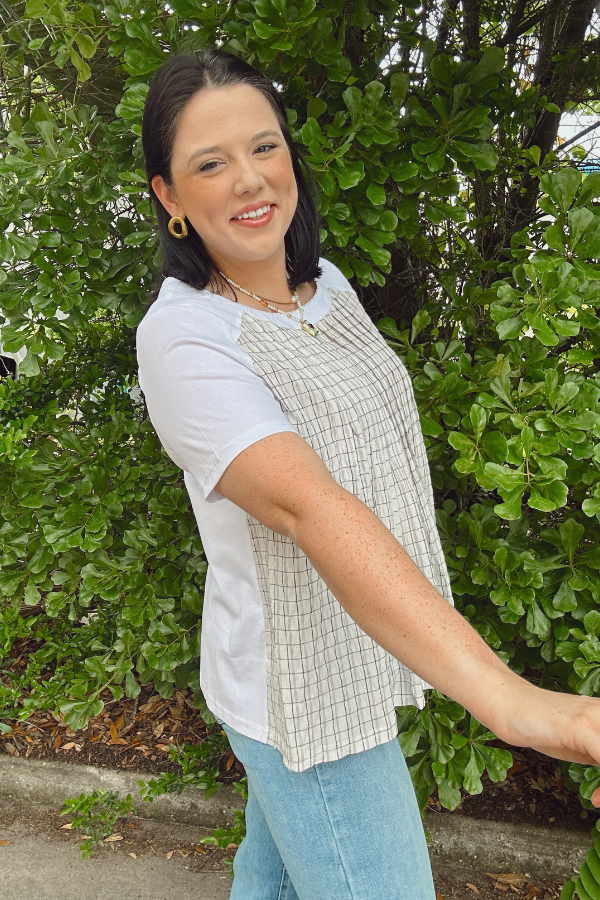 Pleated Front Top