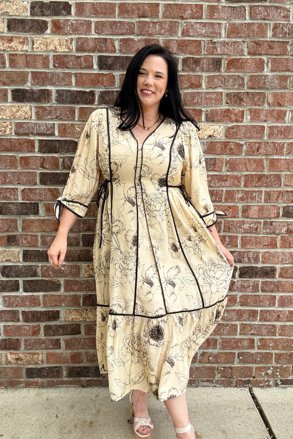 Ecru Midi Dress