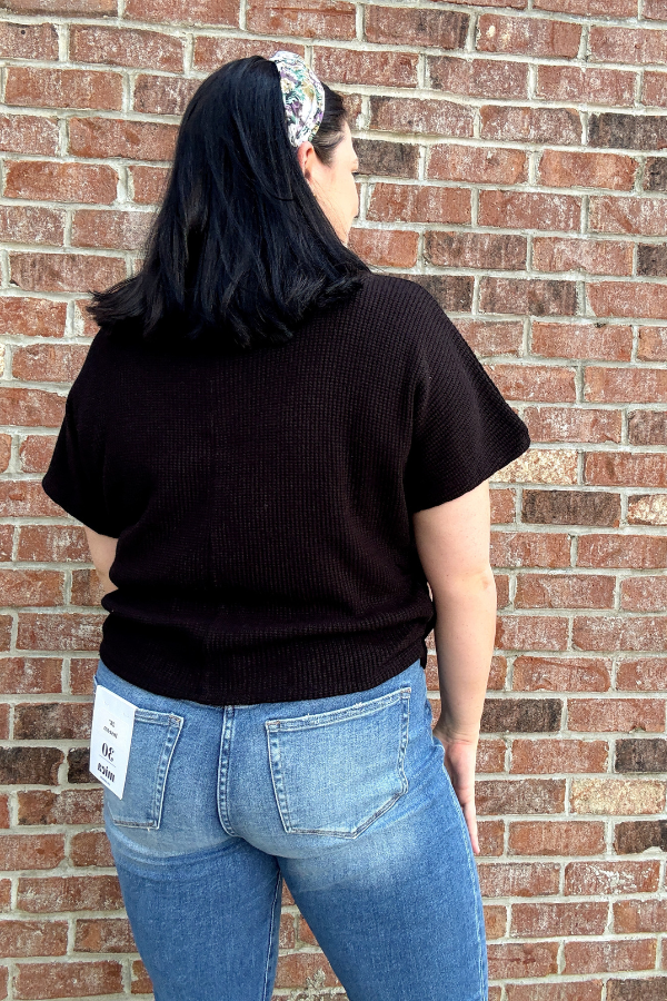 Mock Up Sweater-Black
