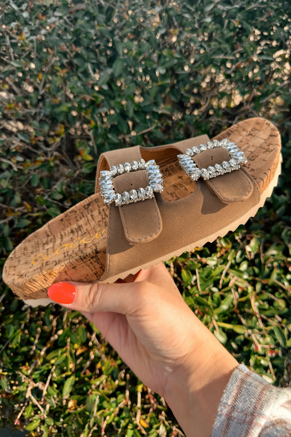Jeweled Slide Sandal