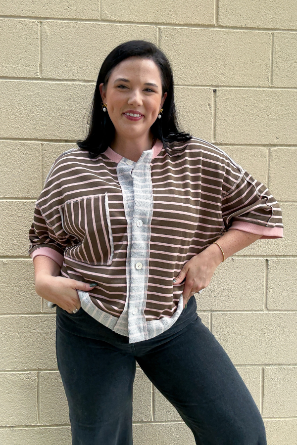 Striped Terry Top