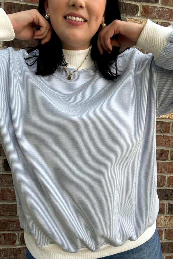Striped Sweatshirt Top