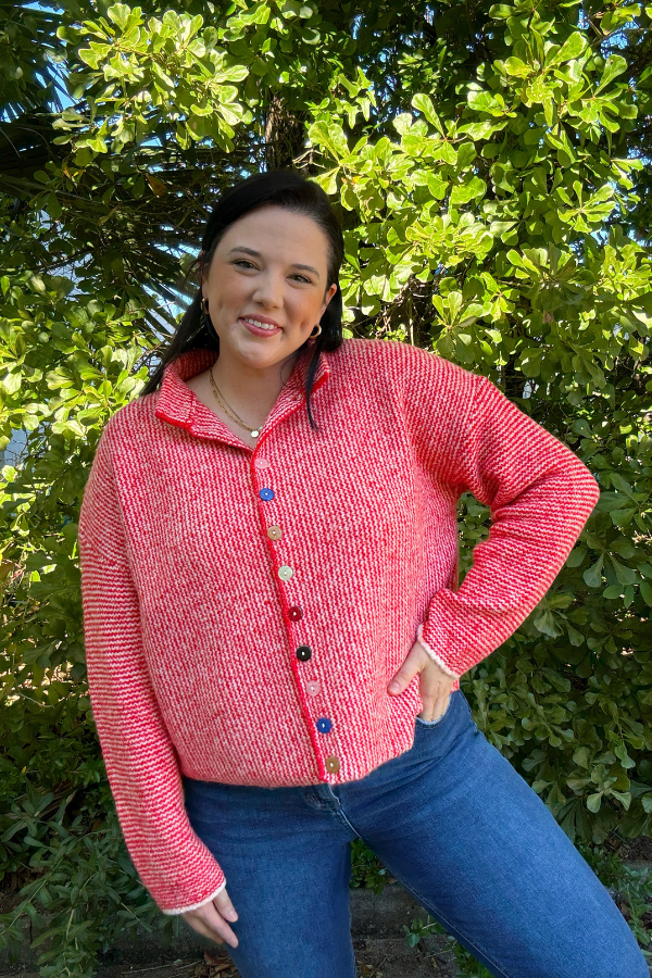 Colorful Detail Cardigan