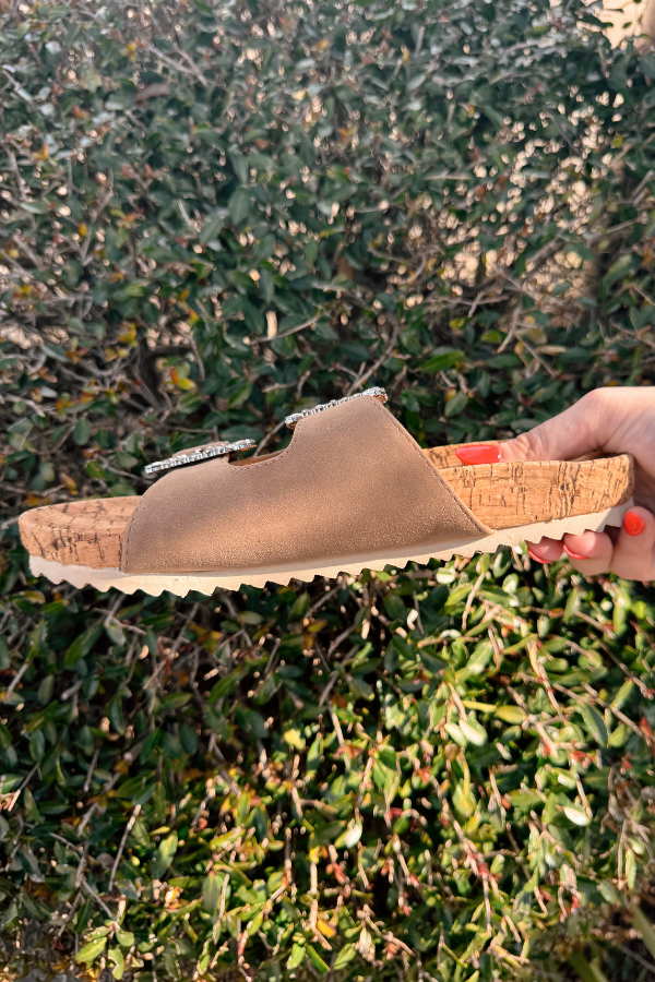 Jeweled Slide Sandal