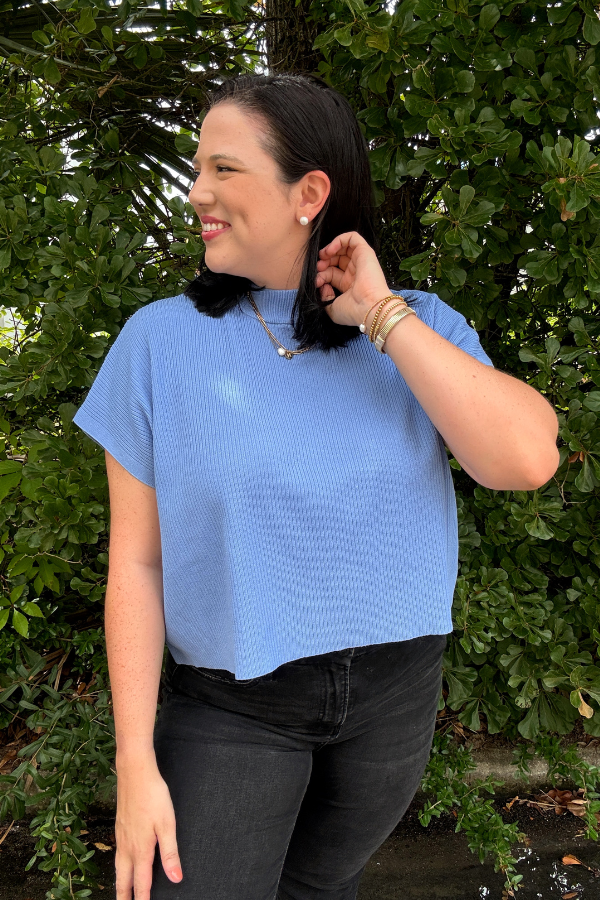 Mock Up Sweater Top