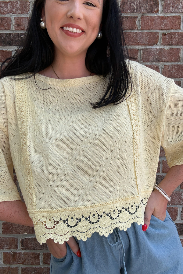Soft Yellow Top - Shop Ravel