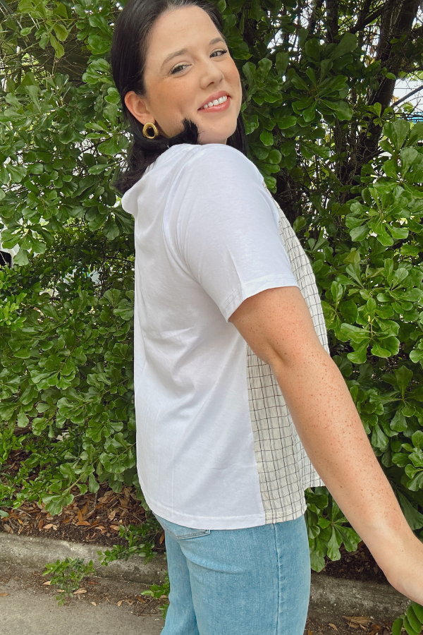 Pleated Front Top
