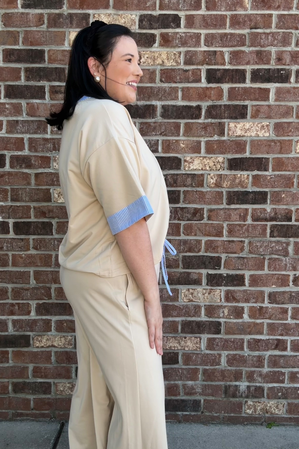 Contrast Trim Set- Top - Shop Ravel