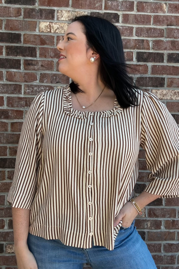 Twice the Stripe Top - Shop Ravel