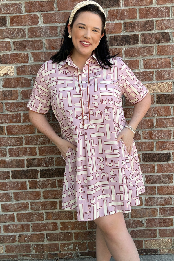 Abstract Shirt Dress - Shop Ravel