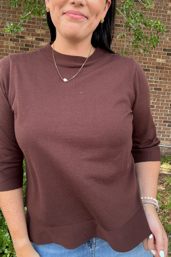 Espresso Knit Top