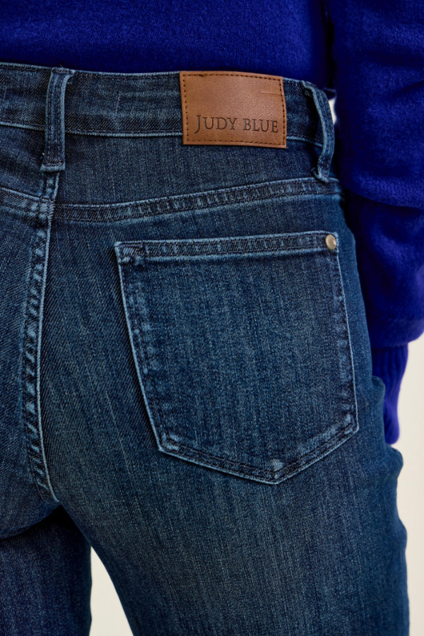 Judy Blue Mid Rise Straight Leg Jeans - Petite