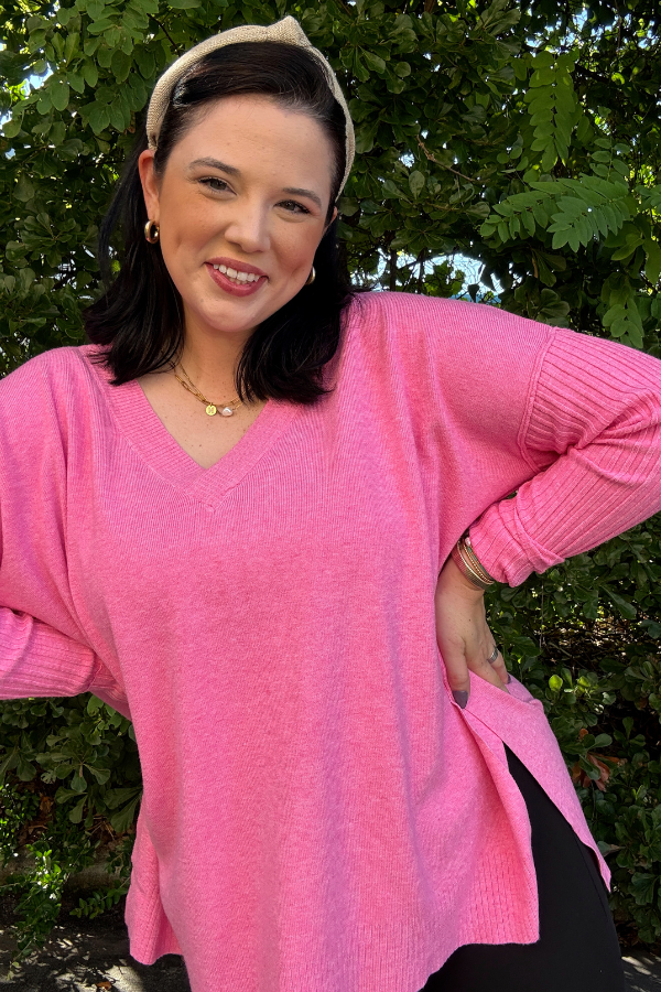 Ribbed Sleeve Sweater