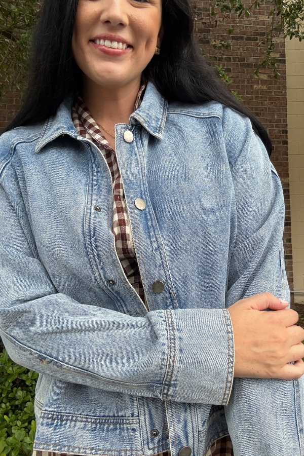 Denim Cropped Jacket