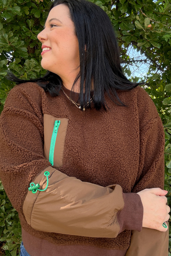 Fuzzy Fleece Pullover