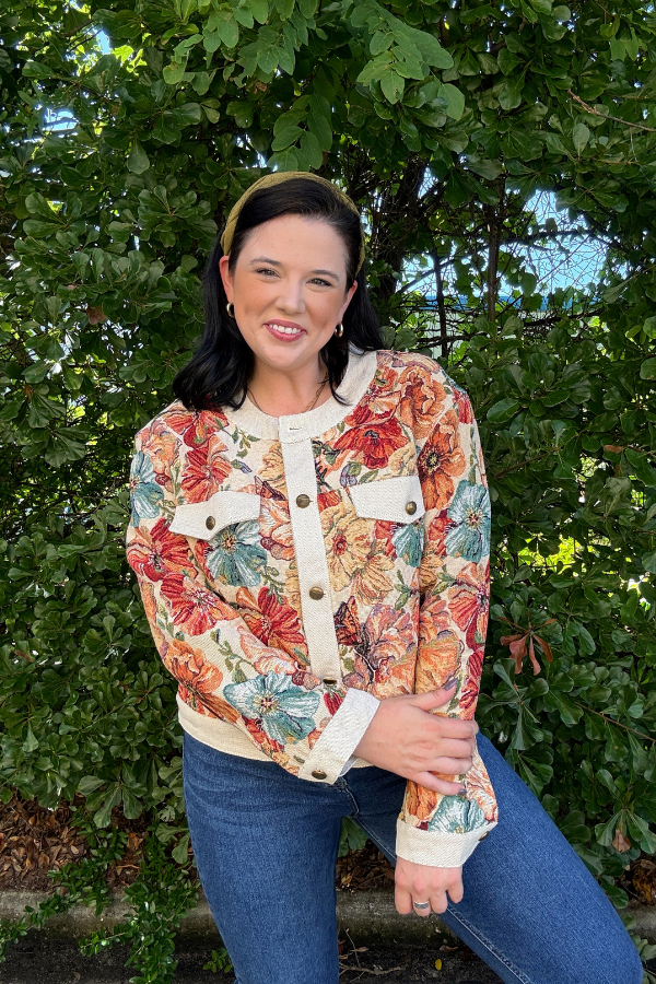 Woven Florals Jacket