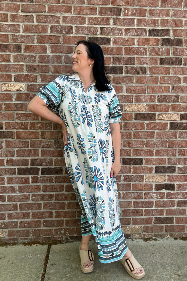 Smocked Midi Dress - Shop Ravel