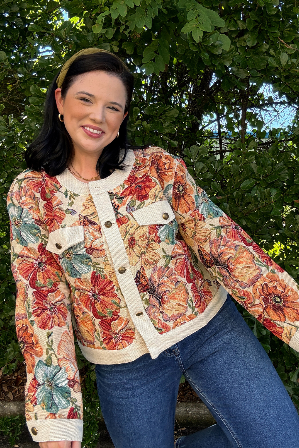 Woven Florals Jacket