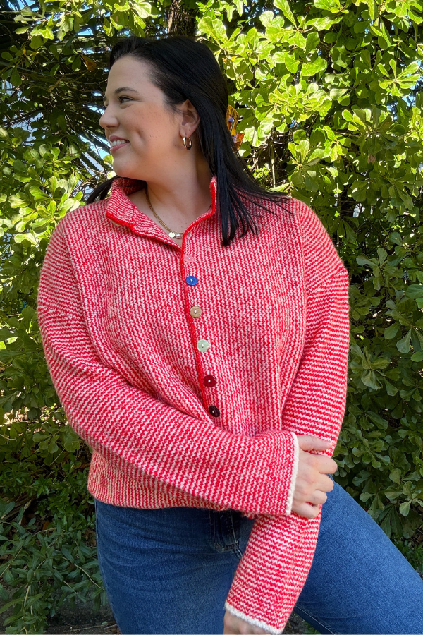 Colorful Detail Cardigan