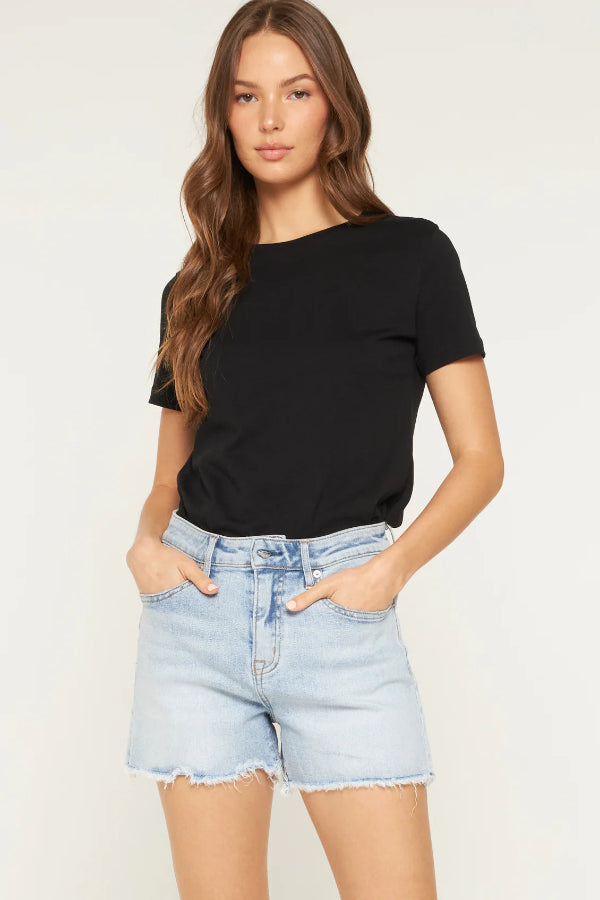 Mica Light Wash Shorts