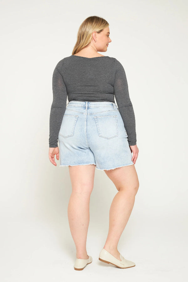 Mica Light Wash Shorts