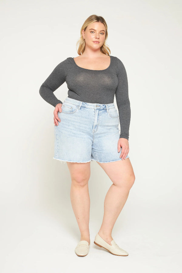 Mica Light Wash Shorts