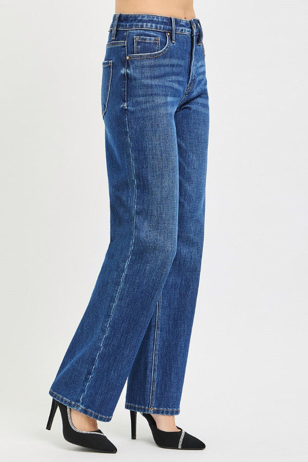 Risen Tummy Control High Rise Straight Leg Jean