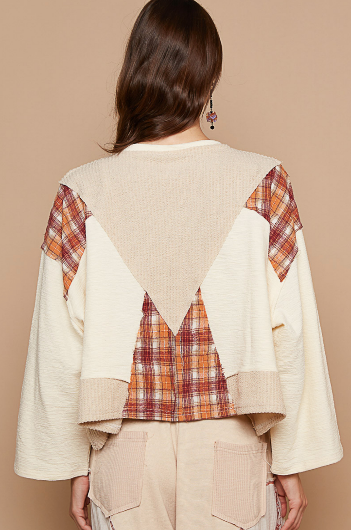 Plaid Pieces Top