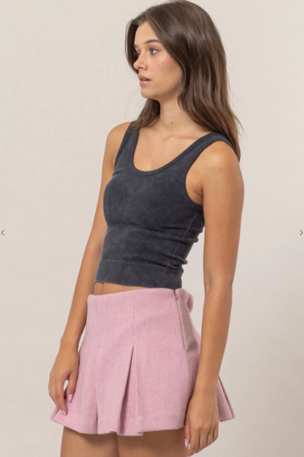 Washed Seamless Tank Top