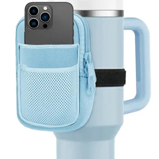 Light Blue Tumbler Zipper Pouch