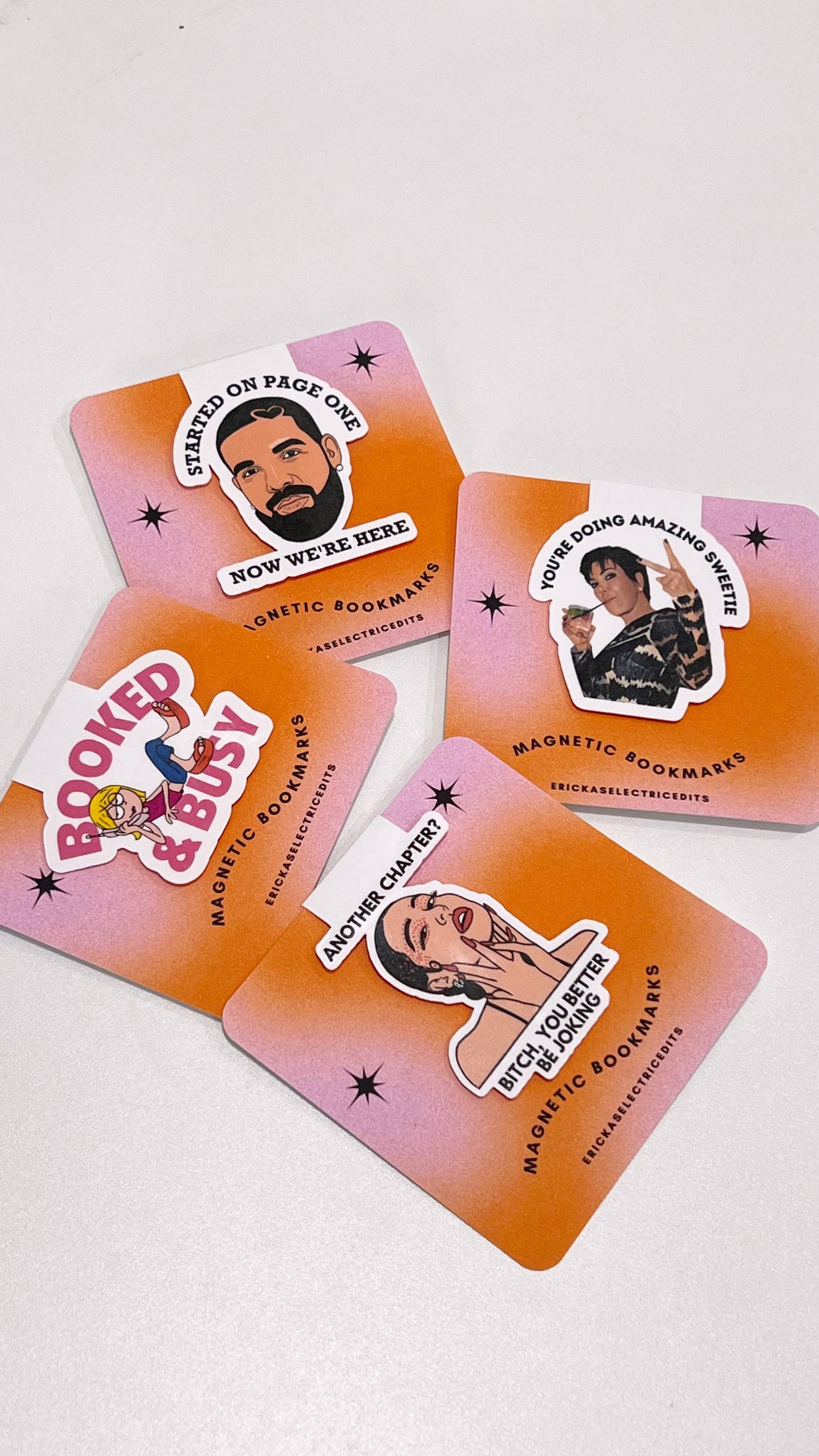 ErickasElectricEdits Accessories Harry Styles Magnetic Bookmarks