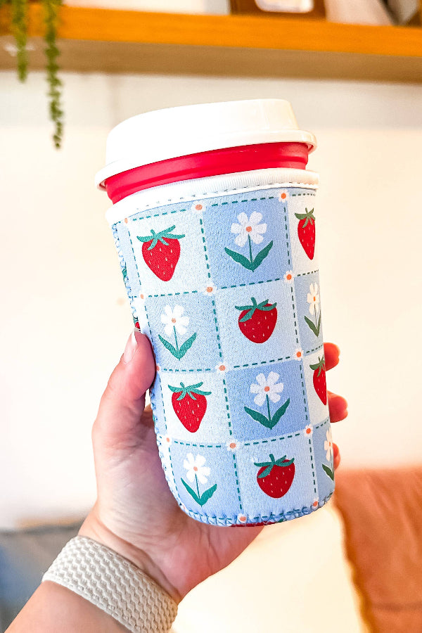 Strawberry Fields | Iced Coffee Sleeve